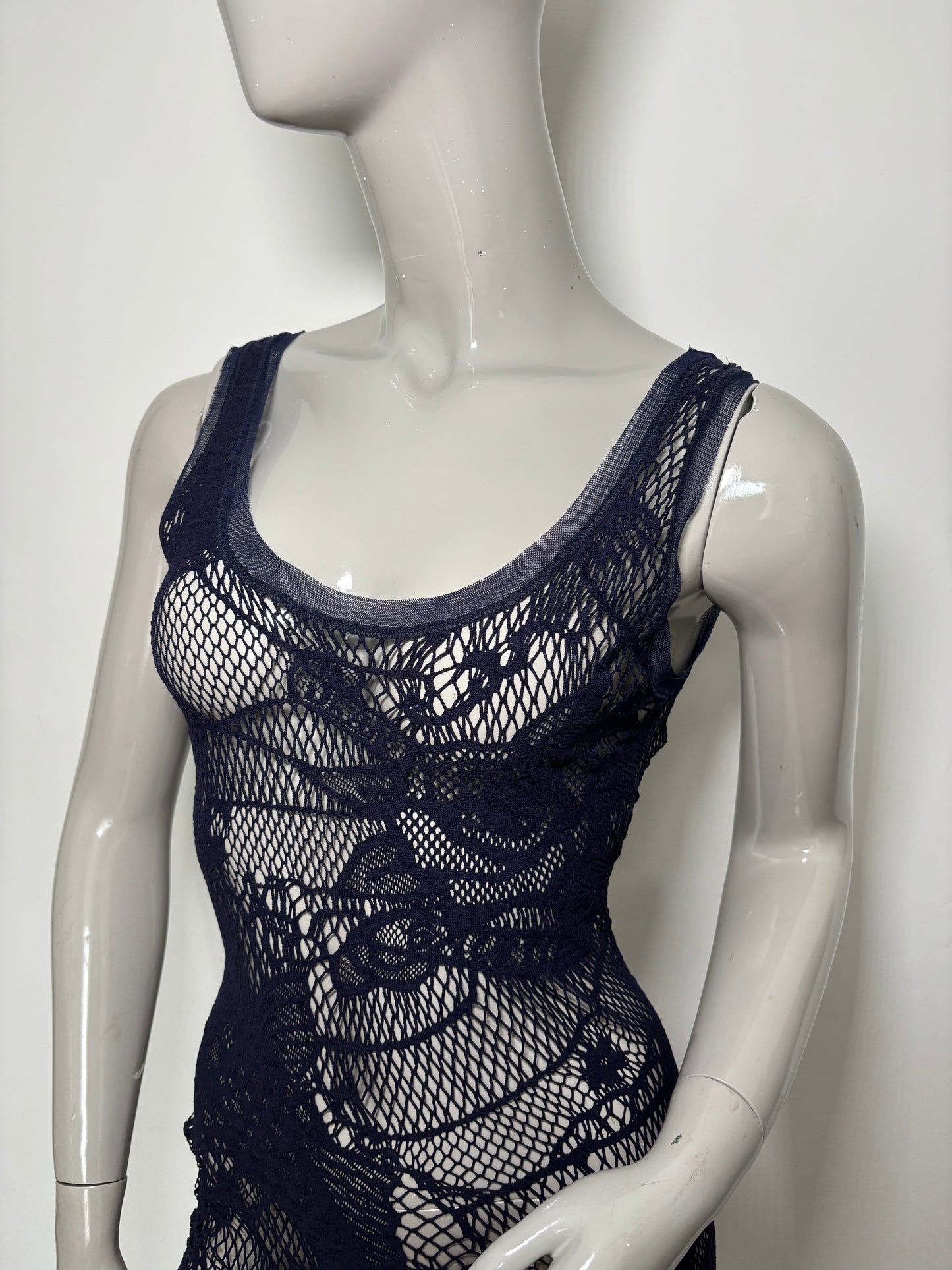 Blue Mesh Dress