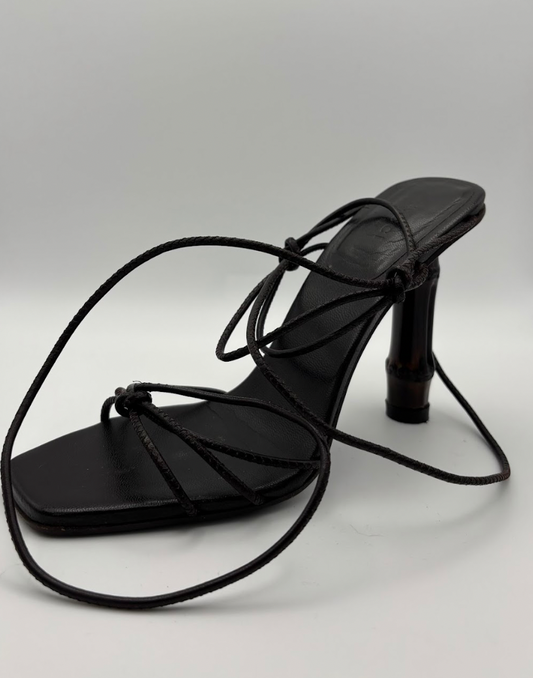 Gucci by Tom Ford SS2002 Black Strappy Sandals