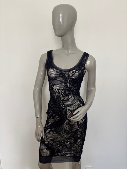 Blue Mesh Dress