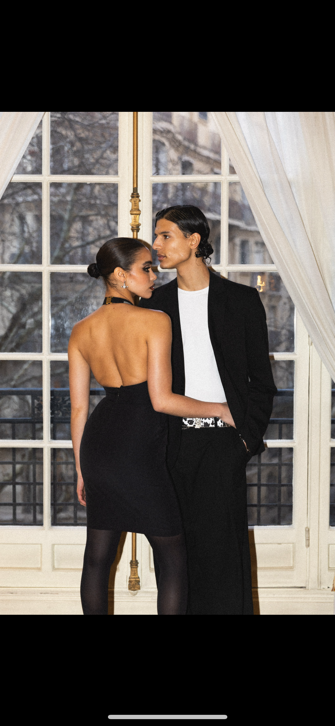 Gucci SS2010 Black and Grey Halter Dress