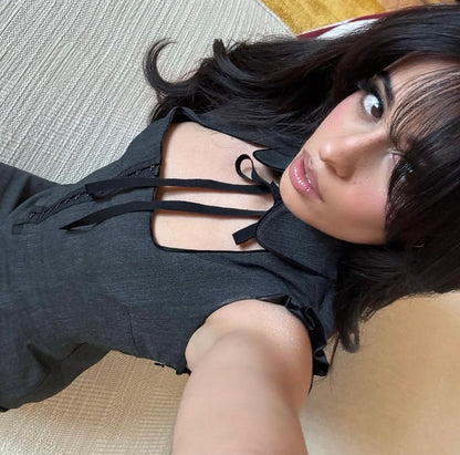 Dolce & Gabbana Early 2000s Grey Fitted Dress